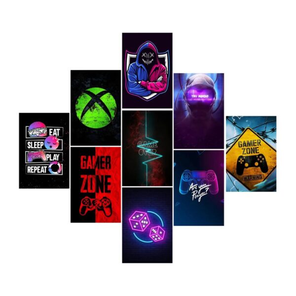 40 Pcs Gaming Wall Stickers - Creative Self-Adhesive Home Decor - Image 2
