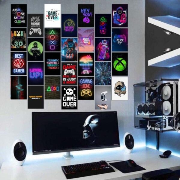 40 Pcs Gaming Wall Stickers - Creative Self-Adhesive Home Decor - Image 6