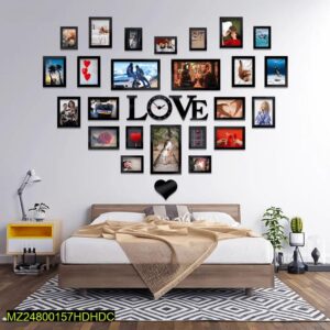 Beautiful Love Frame Laminated Shee Clock