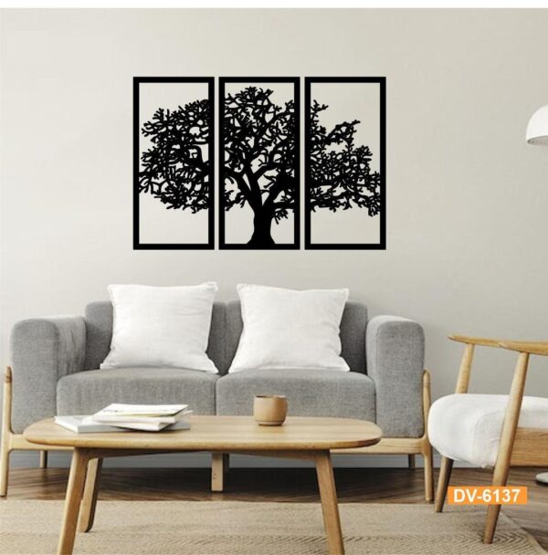 3D Wooden Tree Stylish Abstract Art Wall Art – Modern Home Decore - Image 5