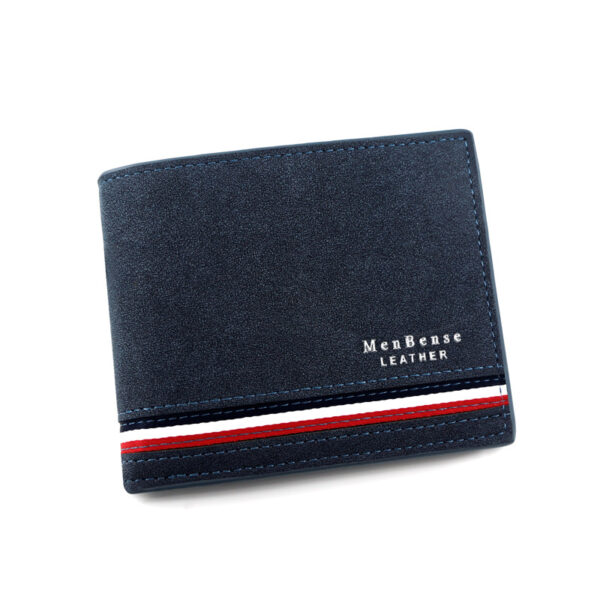 New Fashion Men's Short Wallet Personalized Men's Coin Purse Silk Screen Printed Wallet Men's Frosted Clutch Wallet - Image 3