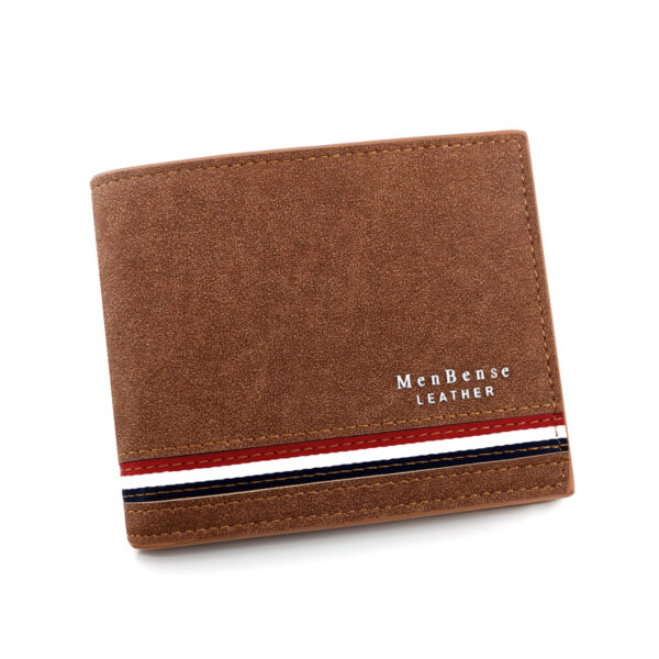 New Fashion Men's Short Wallet Personalized Men's Coin Purse Silk Screen Printed Wallet Men's Frosted Clutch Wallet - Image 4