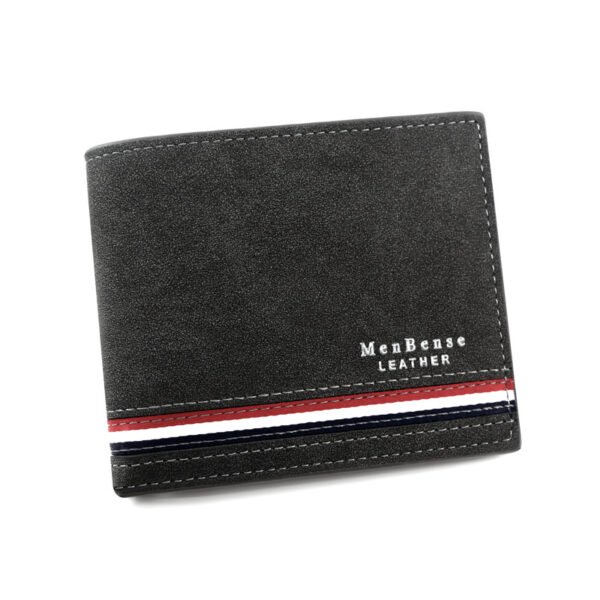 New Fashion Men's Short Wallet Personalized Men's Coin Purse Silk Screen Printed Wallet Men's Frosted Clutch Wallet - Image 5