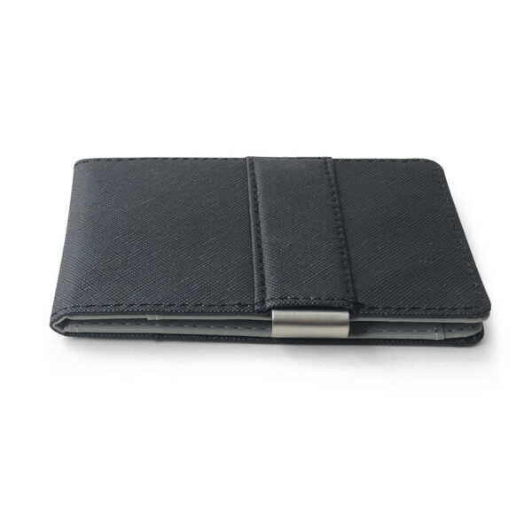 Korean Style Hot Saffiano Short Men's Gold Clip Stainless Steel Wallet Men's Credit Card ID Bag European and American Men's Bag - Image 7