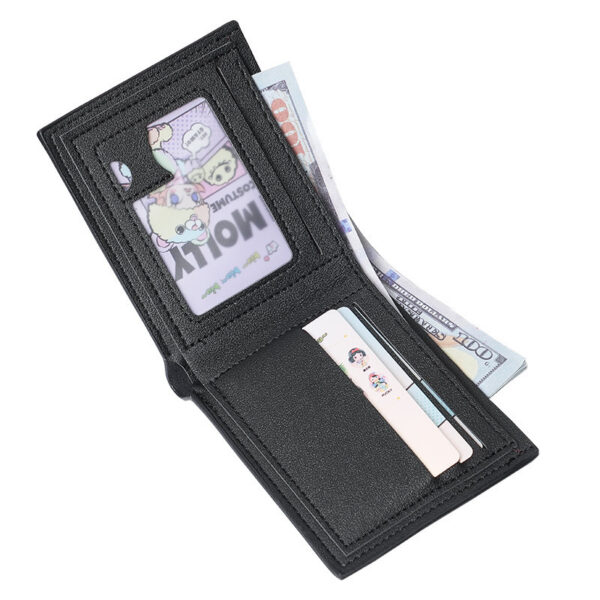 New Men's Wallet Men's Short Multi-Card Stylish Casual Wallet Men's Youth Thin Three-fold Cross Soft Wallet - Image 5