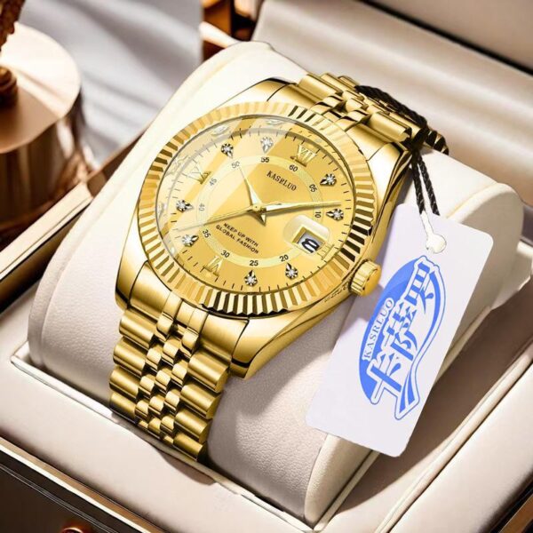 New in stock men's non-mechanical quartz log watch fashion casual luminous high-end high-value foreign trade wholesale - Image 3
