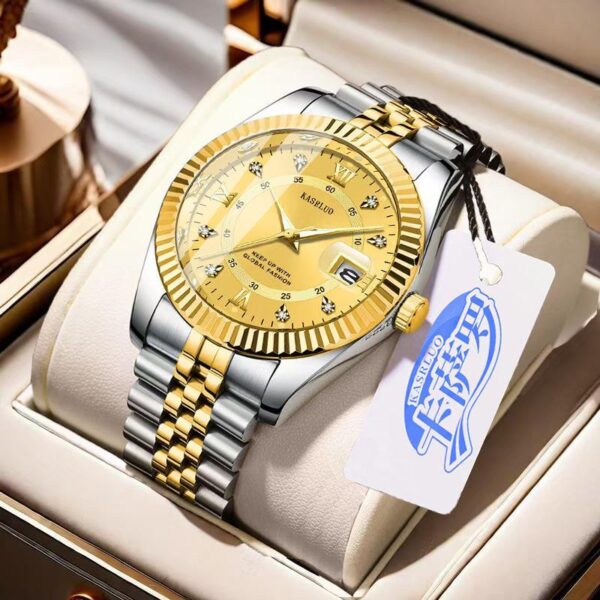 New in stock men's non-mechanical quartz log watch fashion casual luminous high-end high-value foreign trade wholesale - Image 7