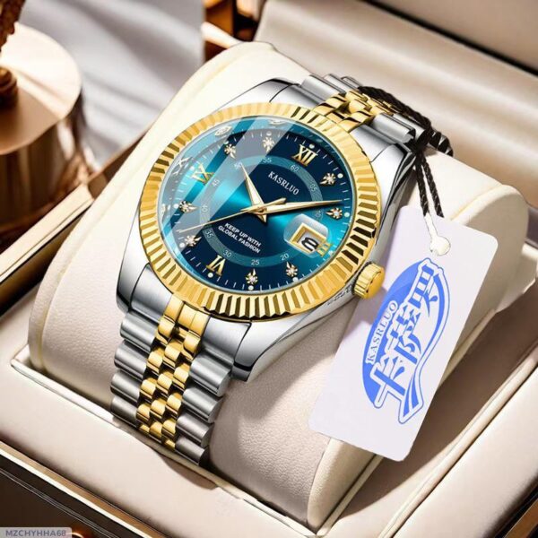 New in stock men's non-mechanical quartz log watch fashion casual luminous high-end high-value foreign trade wholesale - Image 9