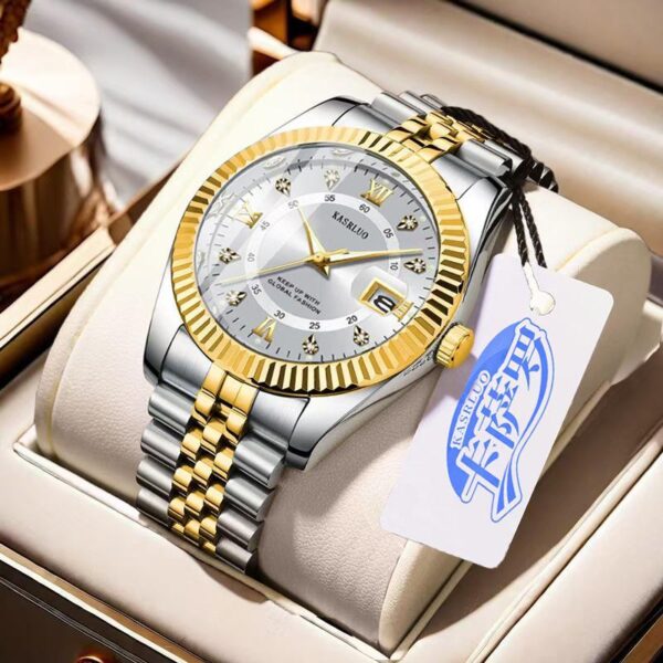 New in stock men's non-mechanical quartz log watch fashion casual luminous high-end high-value foreign trade wholesale - Image 10