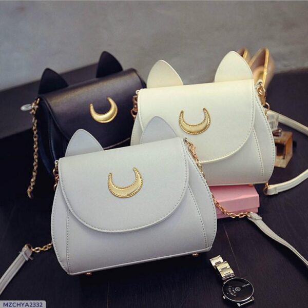 Popular Women's Bag 2025 Summer New Fashionable Japanese Style Sailor Warrior Bag Luna Kitten Casual Shoulder Crossbody Bag