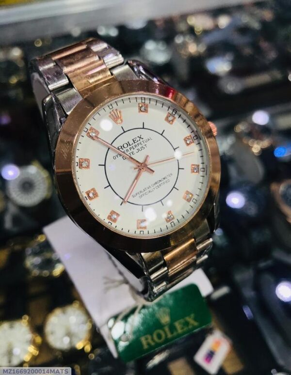 Men's Stainless Steel Chain Strap Watch - 1 Pc - Image 4