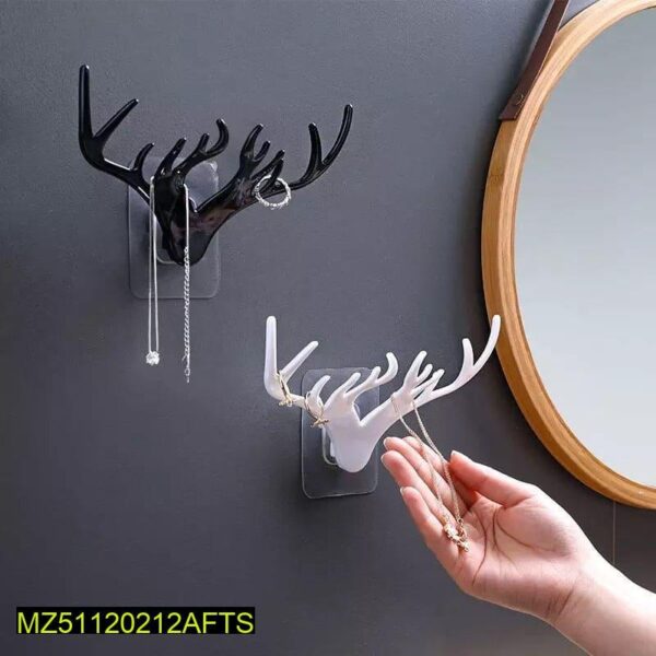2 Pcs Deer Wall Hanging Hooks - Image 2
