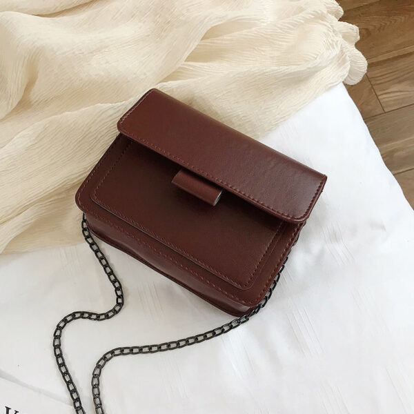 New Small Bag Women's 2025 Spring New Trendy ins All-match Wide Shoulder Strap Small Square Bag Retro Shoulder Crossbody Bag - Image 4