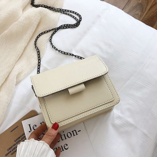 New Small Bag Women's 2025 Spring New Trendy ins All-match Wide Shoulder Strap Small Square Bag Retro Shoulder Crossbody Bag - Image 8