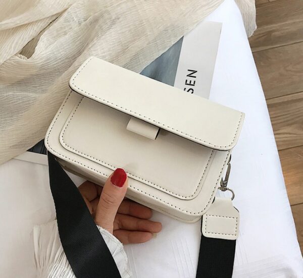 New Small Bag Women's 2025 Spring New Trendy ins All-match Wide Shoulder Strap Small Square Bag Retro Shoulder Crossbody Bag - Image 14