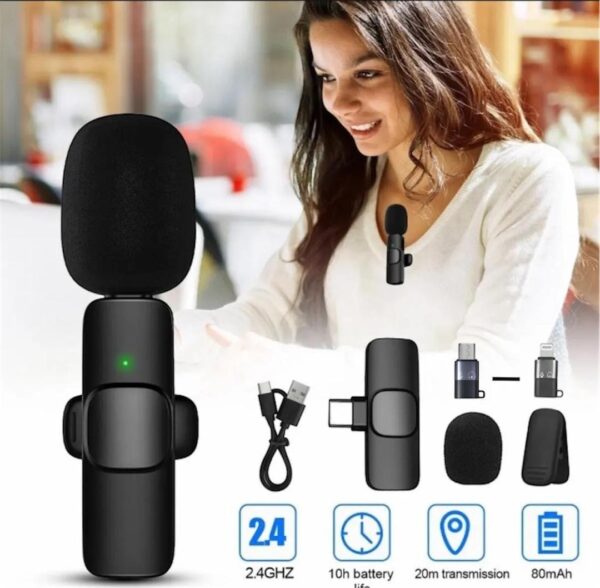 K8 Wireless 3 in 1 Noise Reduction Microphone - Image 5