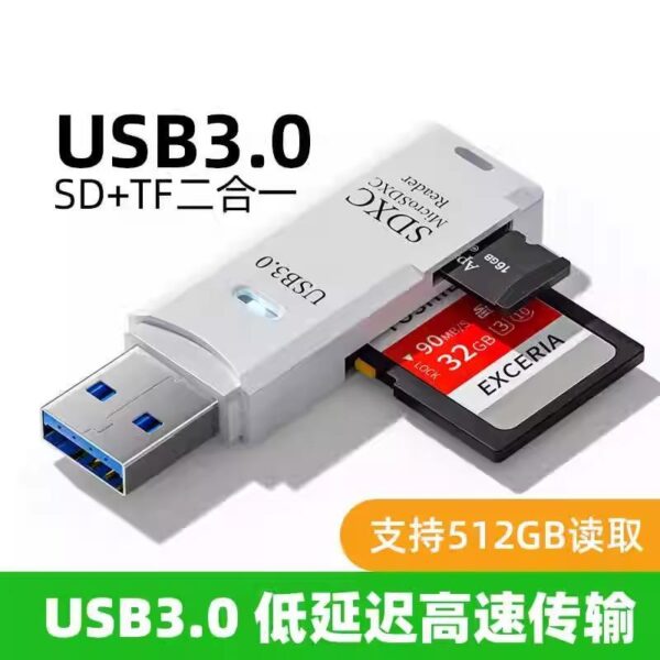 SD card TF card reader USB3.0 high-speed read and write camera monitoring driving recorder drone mobile phone computer - Image 6