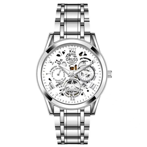 2025 new Swiss brand automatic movement watch men's watch luminous waterproof high-end handsome men's watch - Image 2