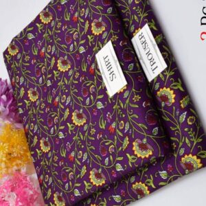 2 Pcs Women,s Unsitiched Printed Suit