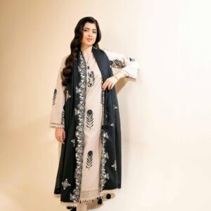 3 Pcs Women,s Unsitiched Printed Suit