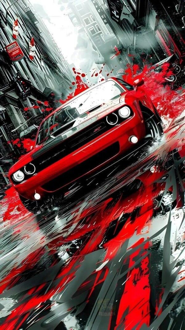 Colorful Car Design Wall Art - Set Of 3 Pcs - Image 2