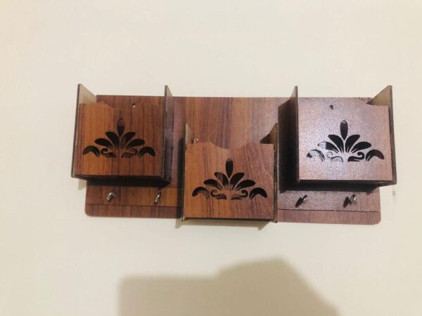 Wood Key Holder, Wall Hanging - Image 3