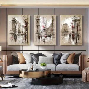 Stunning 3 Pcs Abstract Art Wall Art & Paintings For Vibrant Home Decor