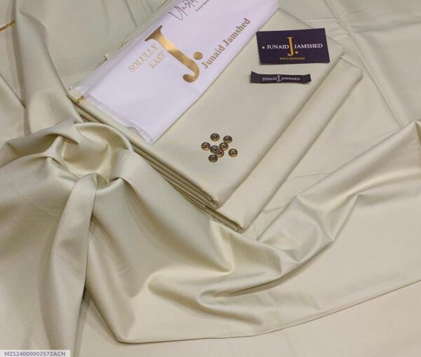 Men Unstitched Boski Plain Suit - Image 2