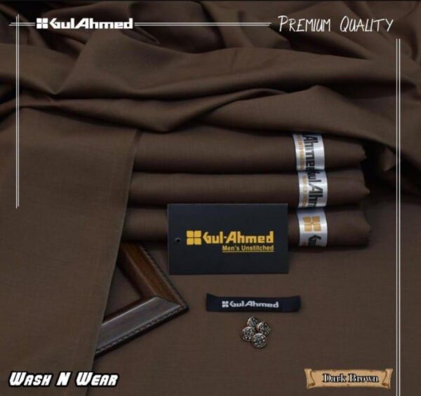 Men’s Unstitched Wool And Wear Plain Suit