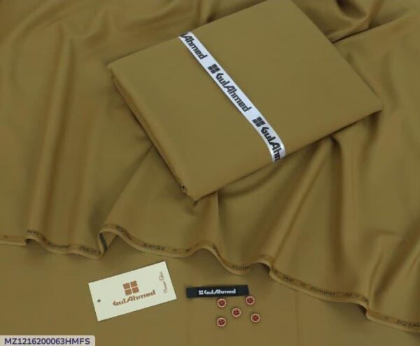Men’s Unstitched Wool Plain Suit - Image 6