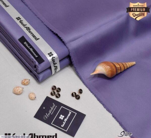 Men’s Unstitched Cotton Sotton Plain Suit - Image 2