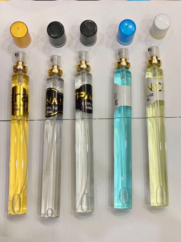J. Pen Long Lasting Fragrance Pocket Perfume Set -5 Pcs Unisex Black Liquid Perfume - Image 5