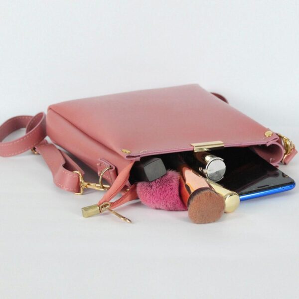 Girls's Rexine Plain Hand Bag - Image 4