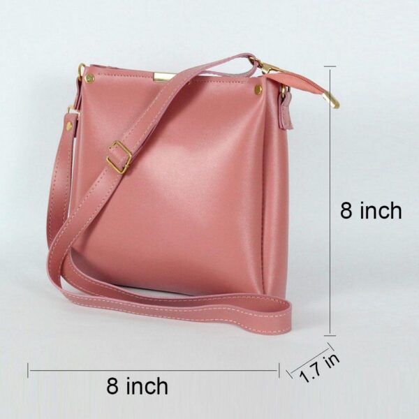 Girls's Rexine Plain Hand Bag - Image 6