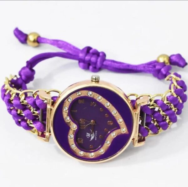 Bracelet Heart Shape Watch For Girls & Woman - Image 2