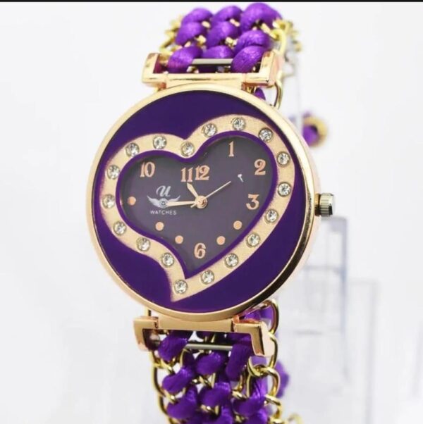 Bracelet Heart Shape Watch For Girls & Woman - Image 5