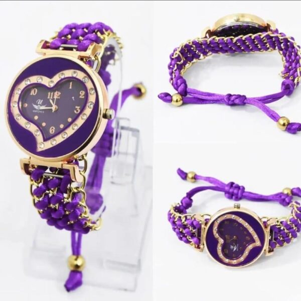 Bracelet Heart Shape Watch For Girls & Woman - Image 6