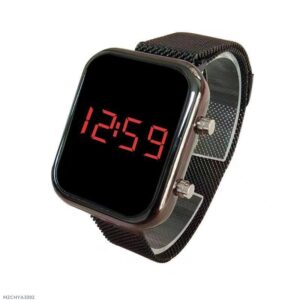 Factory wholesale cross-border trade creative mesh with outdoor sports electronic watch fashion student LED electronic watch
