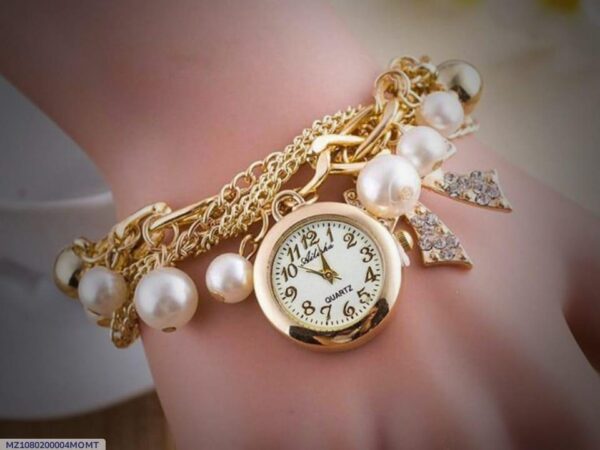 Fancy Pearl Bracelet Watch - Image 5