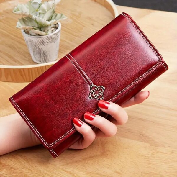 Cross-border Wallet Ins Women's High-end Long Wallet Women's High-end Retro Zipper Large Capacity Women's Coin Purse