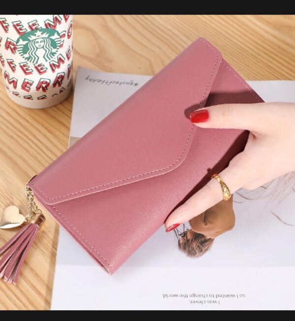 Stylish Girl's PU Leather Frame Clutch - 1 Pc in Pink