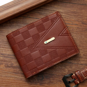 Factory direct 2025 new men's wallet short business wallet youth horizontal light luxury multi-card