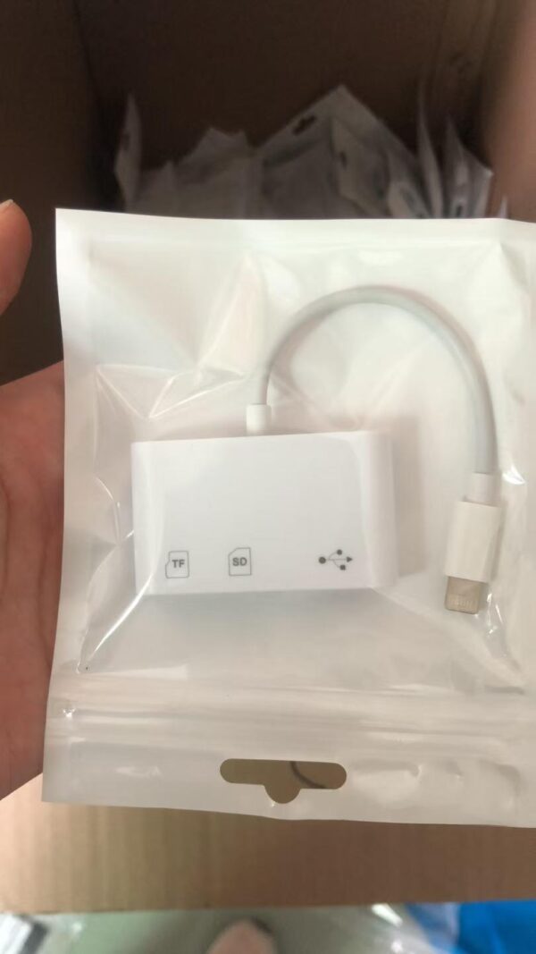 For Apple Huawei Android Computer Mobile Phone OTG 3-in-1 Card Reader TF SD USB Memory Card U Disk - Image 3